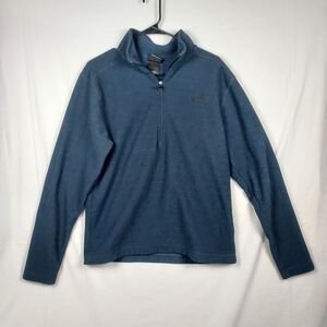 The North Face Men's Blue Quarter Zip Fleece Pullover Size M